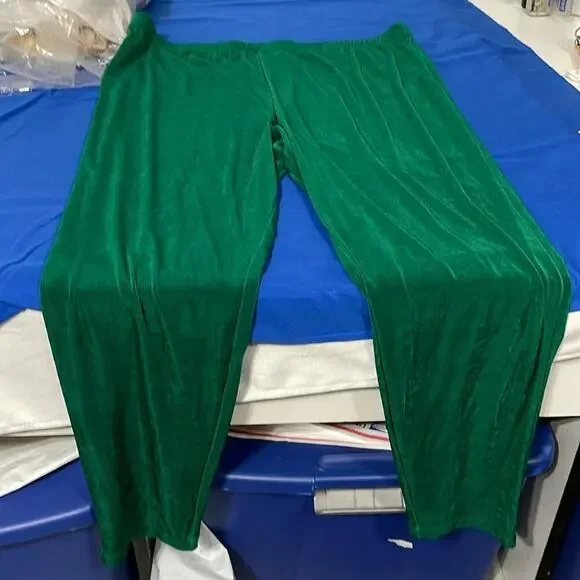 Vikki Vi Jersey Iris Pull On Green Pants Size 3X NWT - Picture 7 of 7